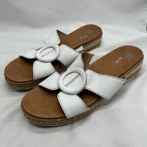 Baretraps Posture + Bliss Size 10 Sandals, Open Toe, 2 Inch Heel, Leather Uppers